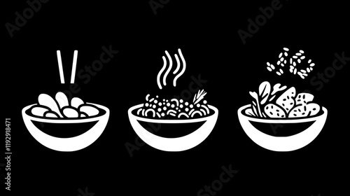 Collection of Lentil Salad digital art, Lentil Salad vector graphic, repetitive pattern