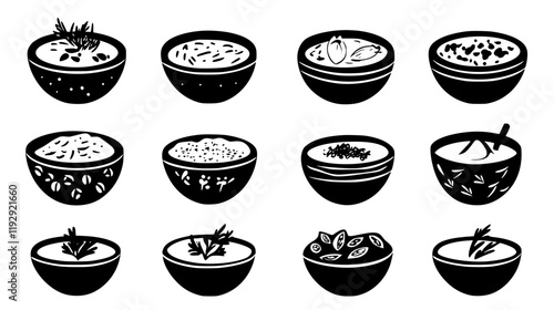 Collection of Tzatziki digital art, Tzatziki vector graphic, repetitive pattern