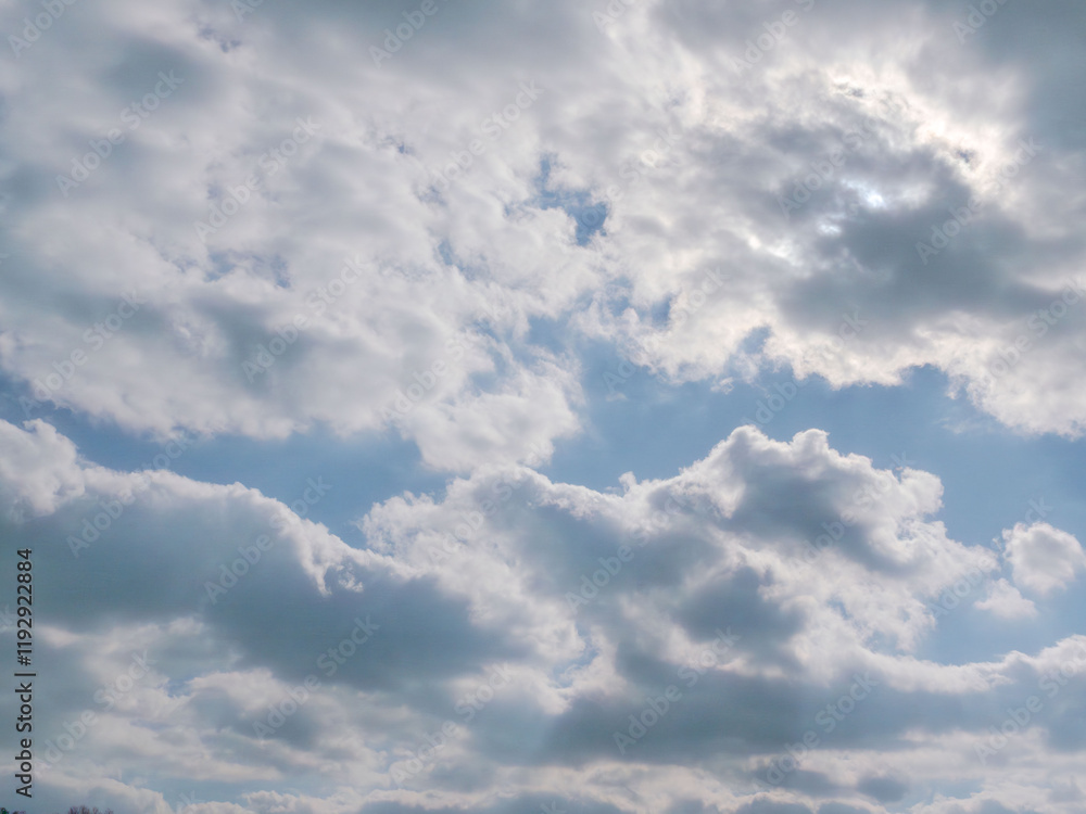 Obraz premium 1月の空の白い雲126
