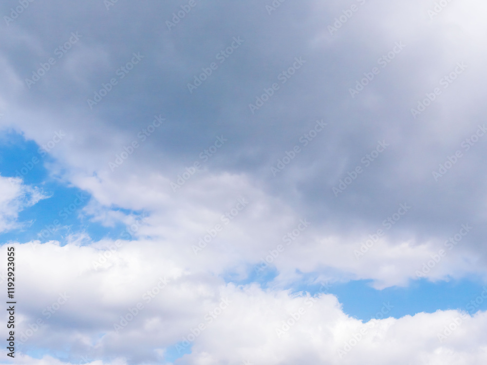 1月の空の白い雲124 1月の空の白い雲124