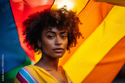 Created with generative AI LGBT theme picture gay pride month human respect photo