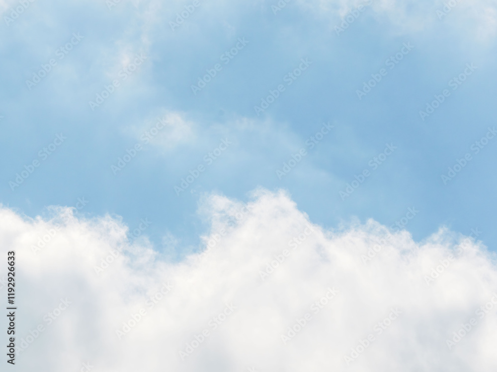 Fototapeta premium 1月の空の白い雲162