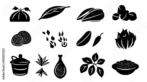 Collection of Smoked paprika digital art, Smoked paprika vector graphic, repetitive pattern