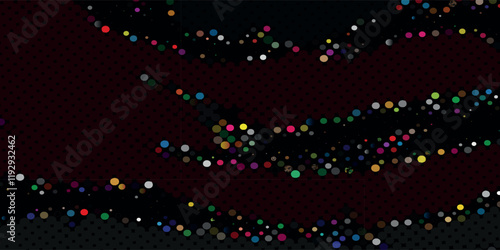 Light BLUE vector modern geometrical circle abstract background. Dotted texture template. Geometric pattern in halftone style with gradient.