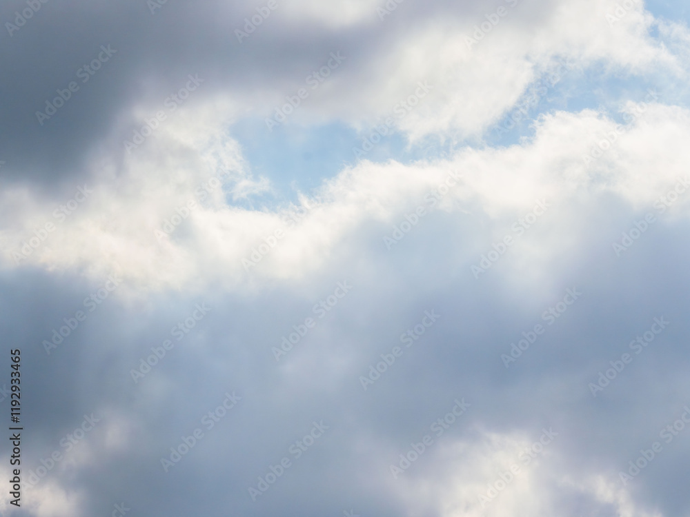 Obraz premium 1月の空の白い雲192