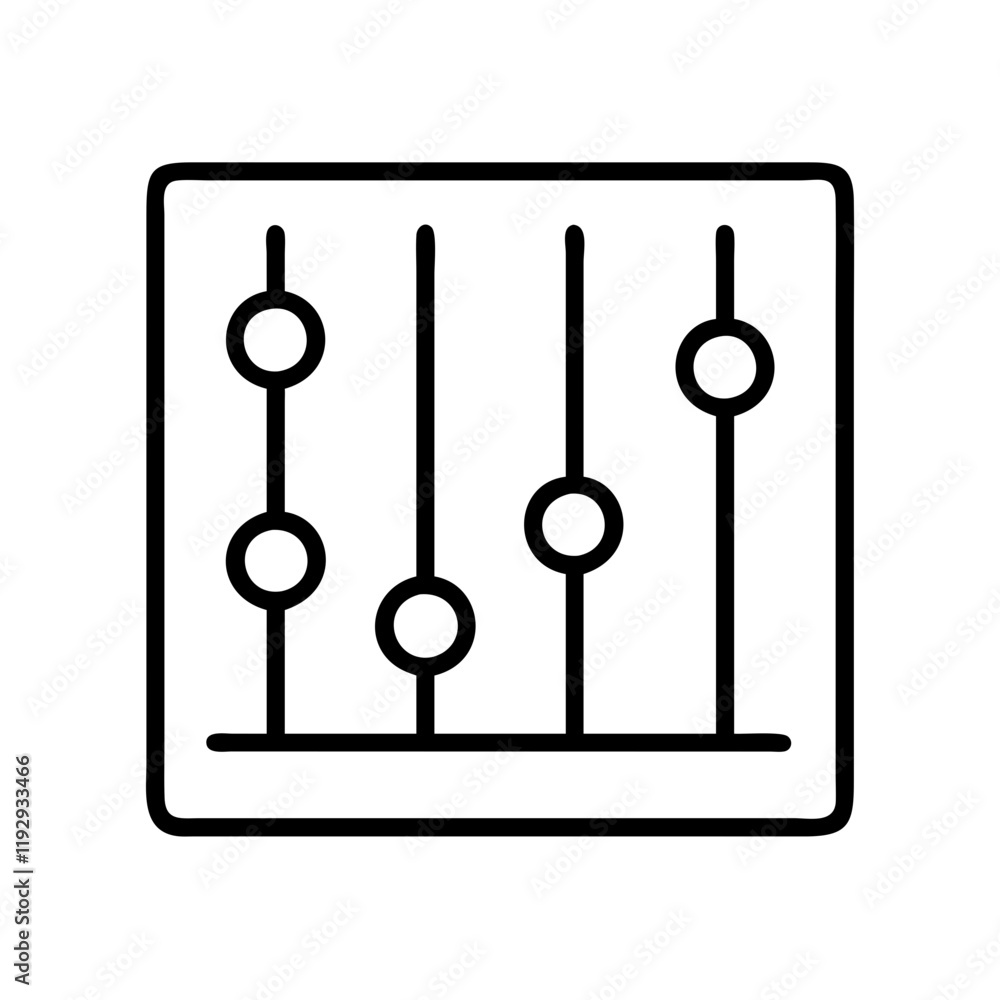 music equalizer icon, music equalizer line art - simple line art of music equalizer, perfect for music equalizer logos and icons and themed design music equalizer icon, music equalizer line art - simple line art of music equalizer, perfect for music equalizer logos and icons and themed design