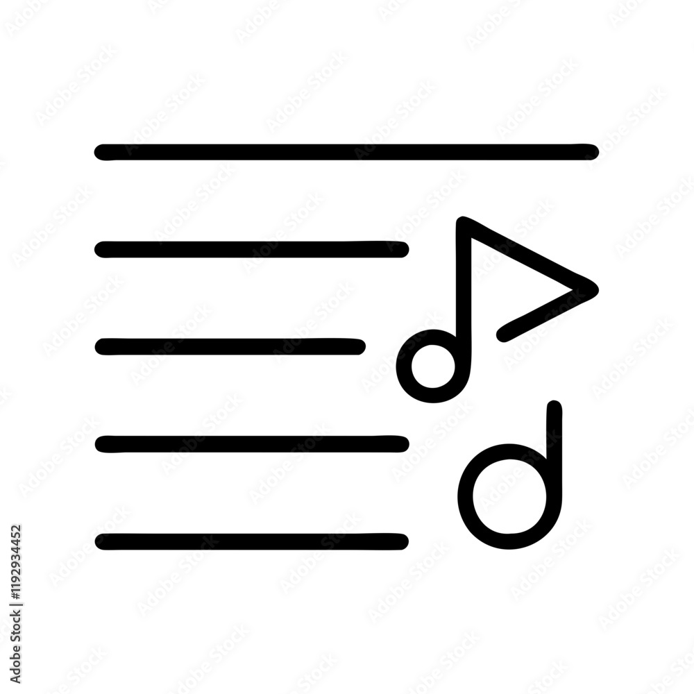 playlist icon, playlist line art - simple line art of playlist, perfect for playlist logos and icons and themed design playlist icon, playlist line art - simple line art of playlist, perfect for playlist logos and icons and themed design
