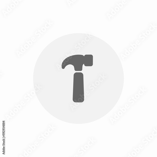 hammer tool icon sign vector