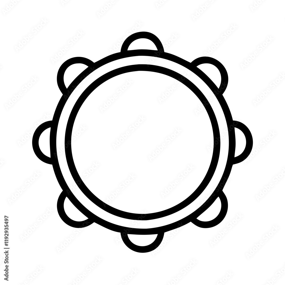 tambourine icon, tambourine line art - simple line art of tambourine, perfect for tambourine logos and icons and themed design tambourine icon, tambourine line art - simple line art of tambourine, perfect for tambourine logos and icons and themed design