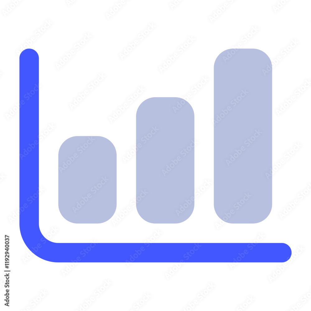 Minimalist Bar Chart Icon for Data Visualization Minimalist Bar Chart Icon for Data Visualization