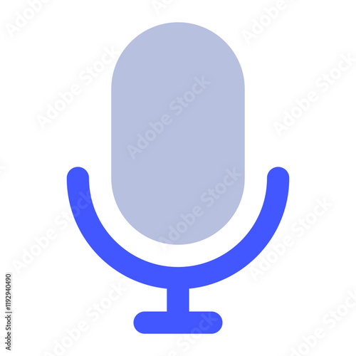 Stylish Microphone Icon for Audio Applications photo