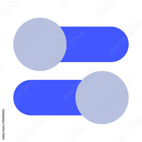 Free Download Modern Toggle Switch Design with Circular Controls - GFXLoad