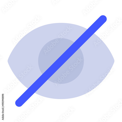 Eye Icon with Slash Symbol