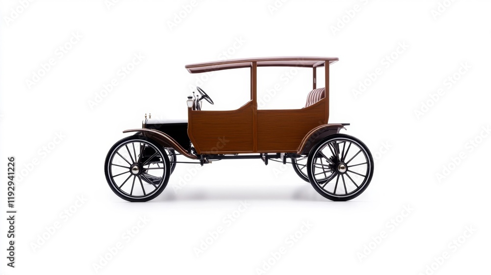 Fototapeta premium Classic Horse-Drawn Carriage. Generative AI