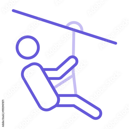 Zip Line Icon