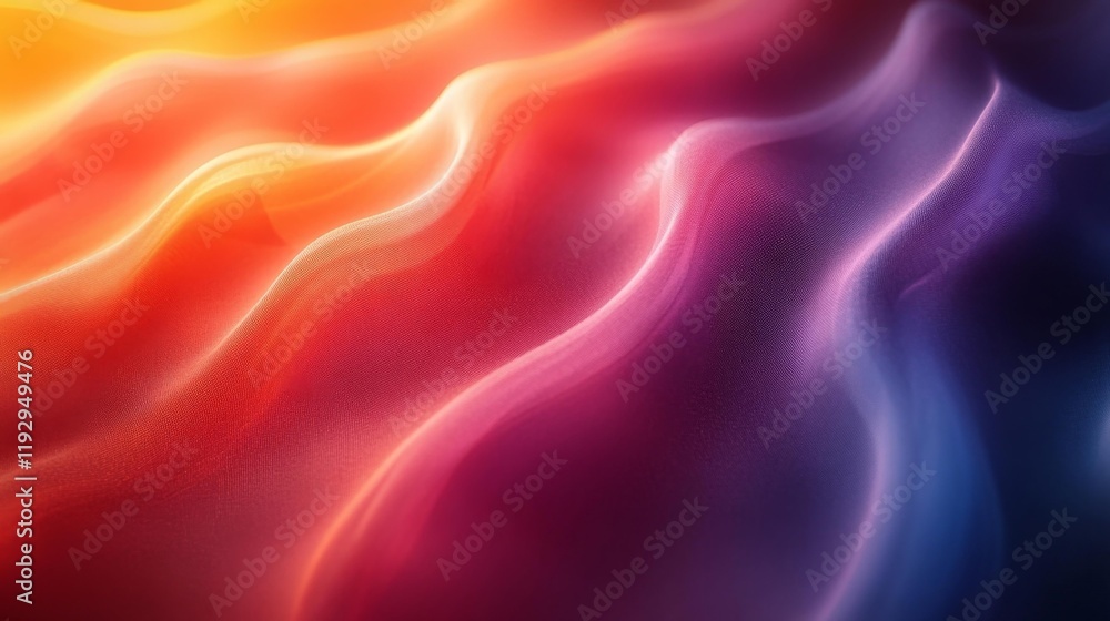 Fototapeta premium Abstract Gradient Waves in Vibrant Colors. Generative AI