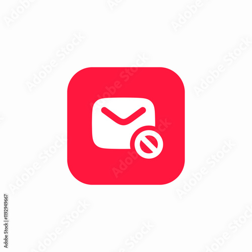 mail error icon sign vector