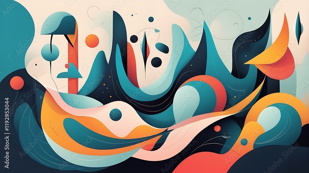 Obraz premium Modern and abstract vector design