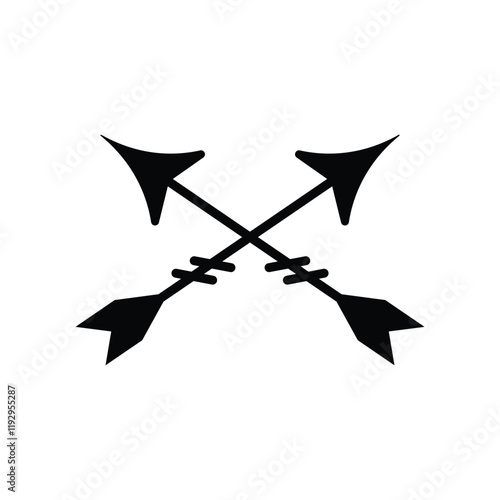 Arrow icon logo design template isolated illustration