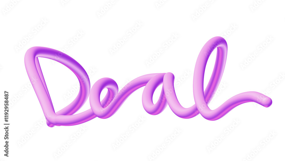 deal word in 3d on transparent png deal word in 3d on transparent png
