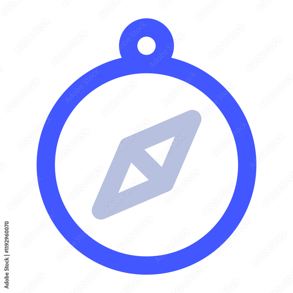 Stylized Compass Icon for Navigation Systems Stylized Compass Icon for Navigation Systems
