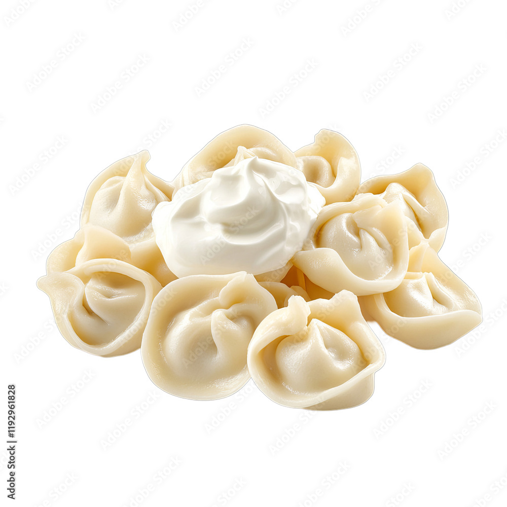 Savory Dumplings with Creamy Sour Cream - A Delicious Traditional Dish for Comforting Gourmet Meals and Flavorsome Recipes Savory Dumplings with Creamy Sour Cream - A Delicious Traditional Dish for Comforting Gourmet Meals and Flavorsome Recipes