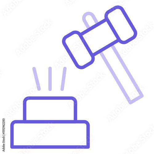 Broken Gavel Icon
