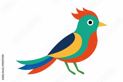 bird on a branch with flowers