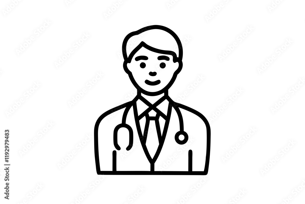 Fototapeta premium doctor with stethoscope