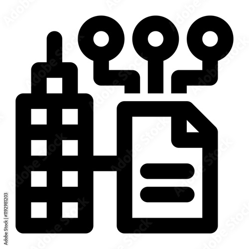 erp data, erp, enterprise resource planning, information system, enterprise data outline icon