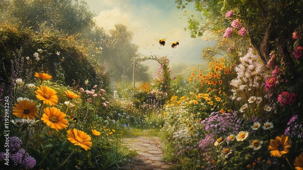 The gentle hum of bees in a garden, a reminder of nature’s harmony and the interconnectedness of all living things. The gentle hum of bees in a garden, a reminder of nature’s harmony and the interconnectedness of all living things.