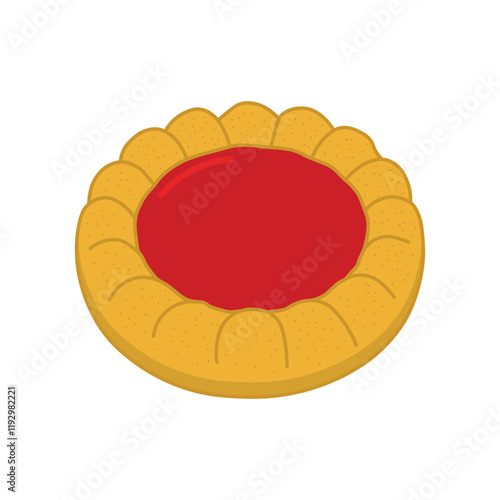 kids drawing vector illustration sponge cakes cartoon isolated