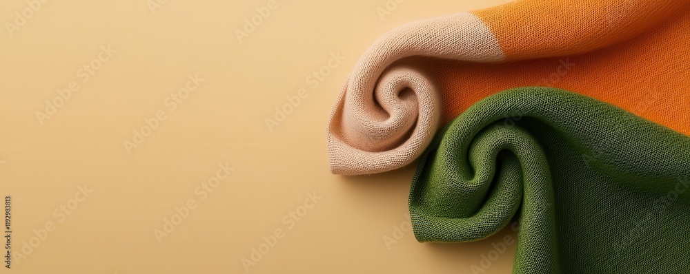 Obraz premium sustainable fashion. Biodegradable Tencel Garments Soft and breathable clothing crafted from Tencel, a wood-based biodegradable fiber