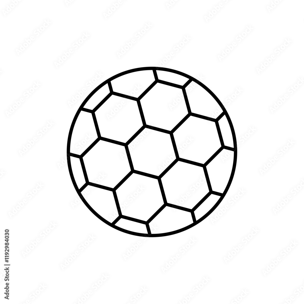 Football icon linear logo isolated Football icon linear logo isolated