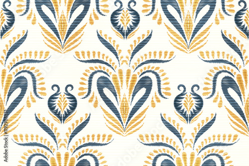 damask seamless pattern, motif, fabric, wallpaper, background, etc.