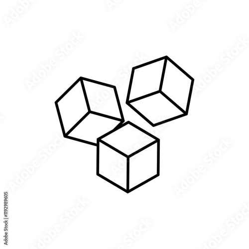 Sugar icon linear logo isolated