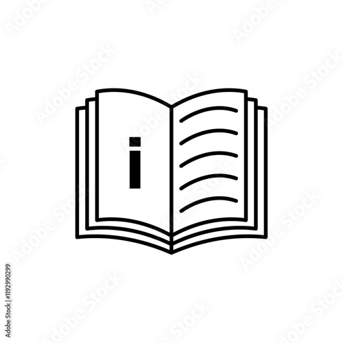 User guide icon linear logo isolated