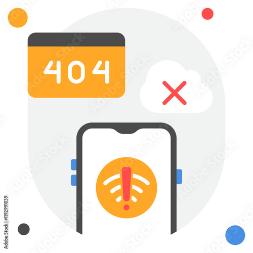 Error 404 Connection Lost Icon