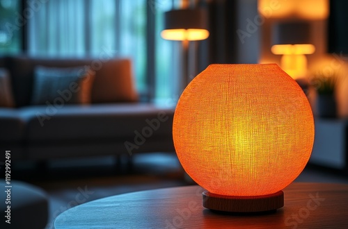 Warm Glow in Modern Living Room