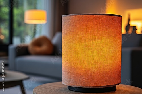 Contemporary Orange Table Lamp