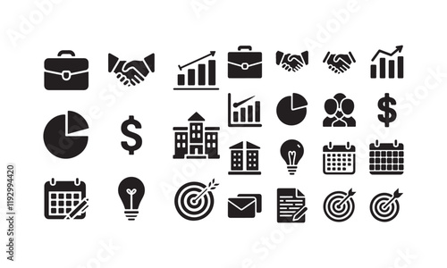 Business and Finance Icon Set