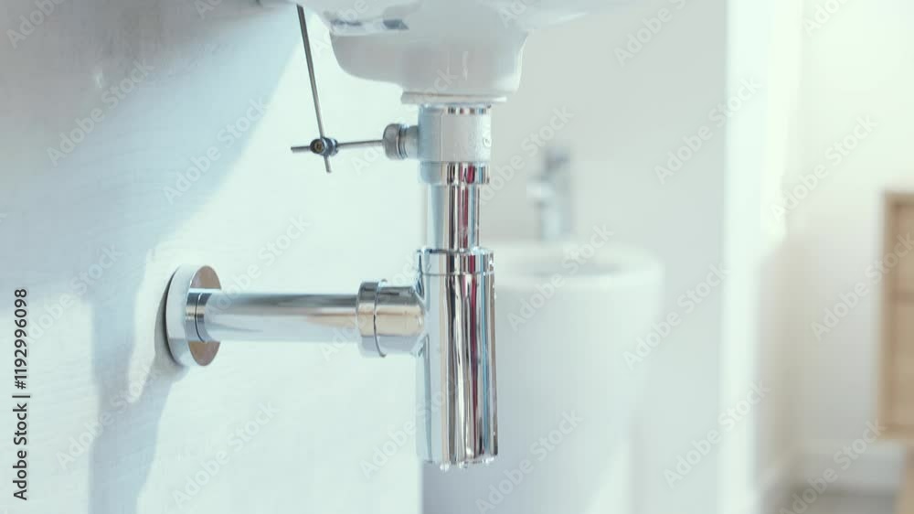 Broken bathroom sink leaking water Broken bathroom sink leaking water