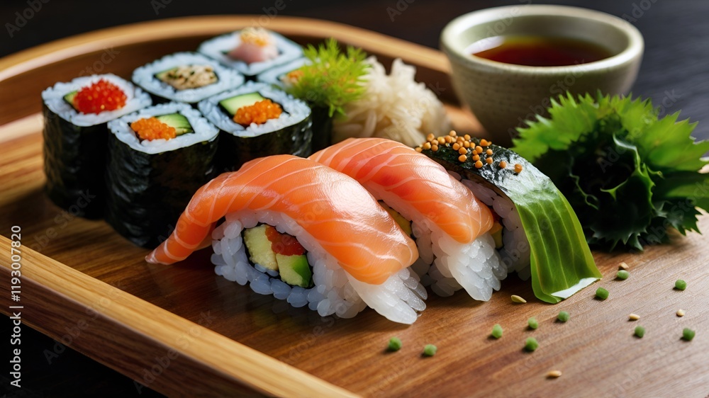 sushi on a plate sushi on a plate
