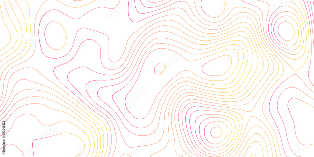 Obraz premium Abstract design seamless pattern with line topographic map. geographic mountain relief. retro topographic map. geographic contour map grid backdrop paper texture. terrain path isolated on background.