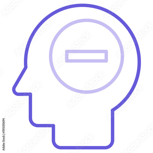 Negative Thinking Icon
