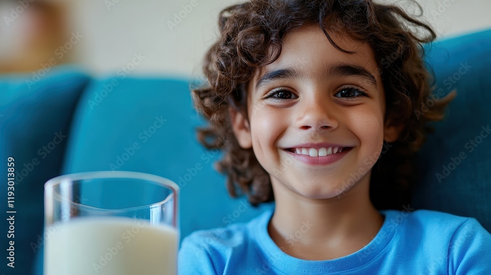 Happy Child Enjoying a Healthy Plant-Based Snack After School Happy Child Enjoying a Healthy Plant-Based Snack After School