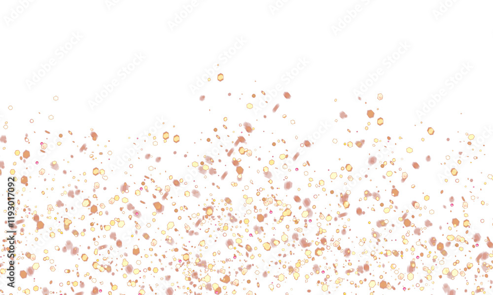 Glittering dust particles explosion festive on transparent background Glittering dust particles explosion festive on transparent background