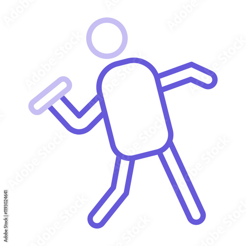 Throwing Athlete Icon