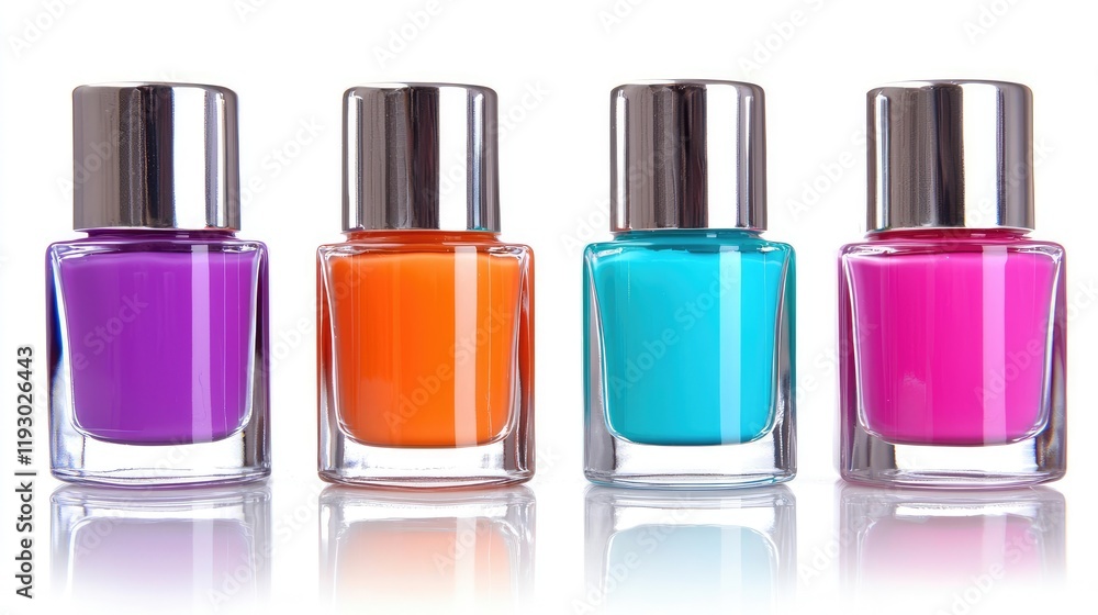 Nail polish application tutorial studio setting video guide colorful environment close-up view beauty concept Nail polish application tutorial studio setting video guide colorful environment close-up view beauty concept