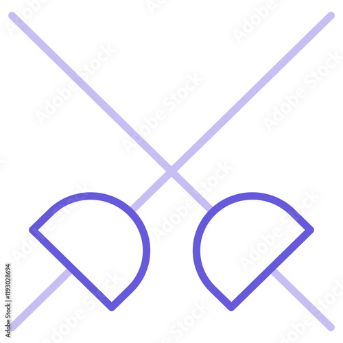 Fencing Sports Icon